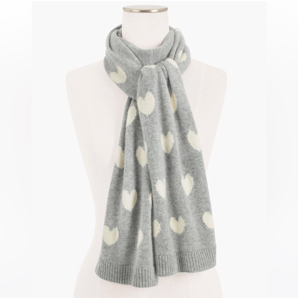 Talbots cashmere heart scarf NWOT - Picture 2 of 5